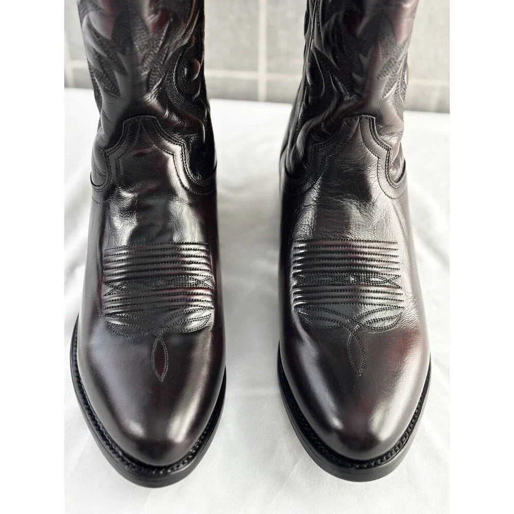 Dan Post Western Boots Men’s Black Cherry Mignon Corona Size 11 D NEW in Box